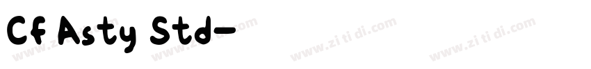 CF Asty Std字体转换